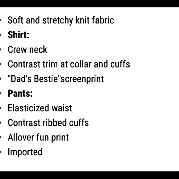 ❤️ RAE DUNN "DAD'S BESTIE" TODDLER BOYS WINTER HOLIDAYS PJ SET SIZE 2T - Picture 3 of 3